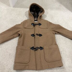 Like New Zara Kids Brown Toggle Pea Coat